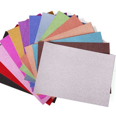 A4 Multicolor Glitter Paper Kraft Glitter Cardstock Paper for Crafts DIY